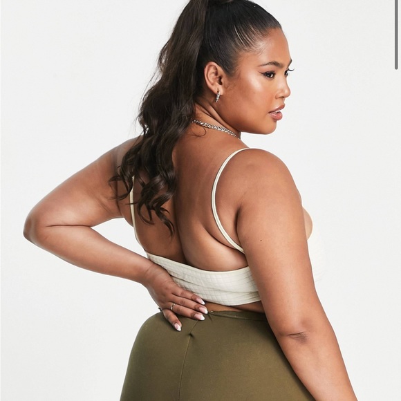 Sixth June Plus micro bralette in waffle - part
of a set. Yellow - Picture 4 of 4